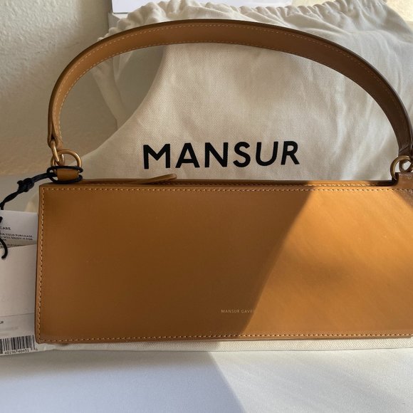 Women’s Pencil Case Leather Shoulder Bag-Caramel - Picture 1 of 9